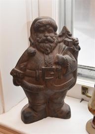 Cast Iron Santa Claus Doorstop