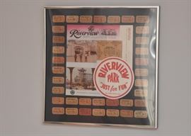 Riverview Park Framed Ad & Tickets