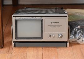Vintage Hitachi Portable TV