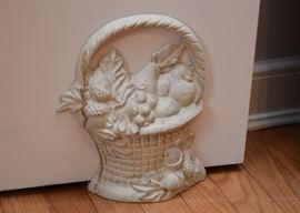 Cast Iron Flower Basket Doorstop