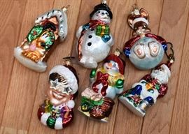 Christopher Radko Mercury Glass Christmas Ornaments 