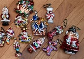 Christopher Radko Mercury Glass Christmas Ornaments 