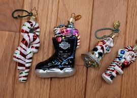 Christopher Radko Mercury Glass Christmas Ornaments 
