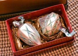 Waterford Holiday Heirlooms Mercury Glass Ornaments