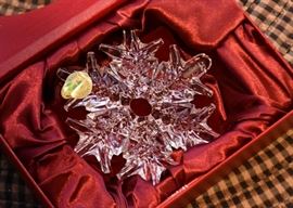 Waterford Crystal Snowflake Ornaments