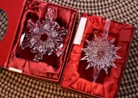 Waterford Crystal Snowflake Ornaments