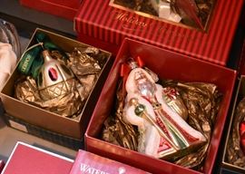 Waterford Holiday Heirlooms Mercury Glass Ornaments