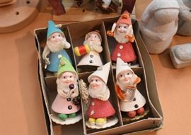 Vintage Shiny Brite Christmas Dwarfs
