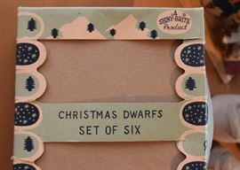Vintage Shiny Brite Christmas Dwarfs