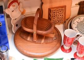 Cutting Boards, Wooden Basket