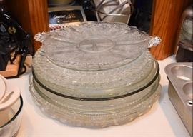 Glass Serving Plates / Platters