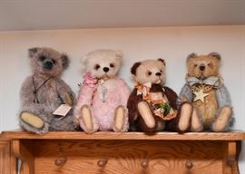 Various Collectible & Artisan Teddy Bears