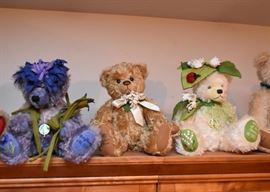 Various Collectible & Artisan Teddy Bears