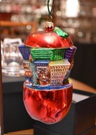 The Big Apple Mercury Glass Christmas Ornament