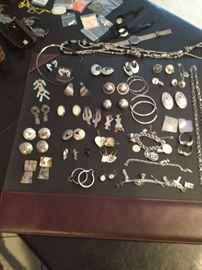 Signed Sterling silver jewelry collection