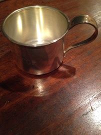 Sterling silver baby mug