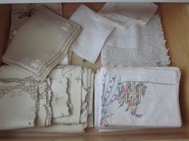 vintage needle point linen