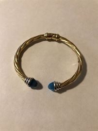 14 kt. Not David Yurman- but nice look alike.