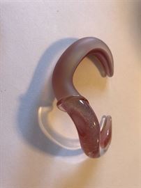 Art glass cuff.
