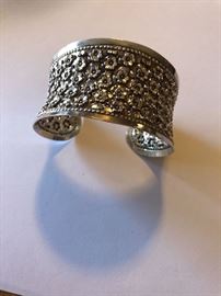 Sterling silver cuff.
