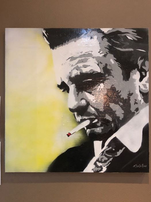 "Johnny" Original art by Dallas Artist Bryan McClellan  36x36.
