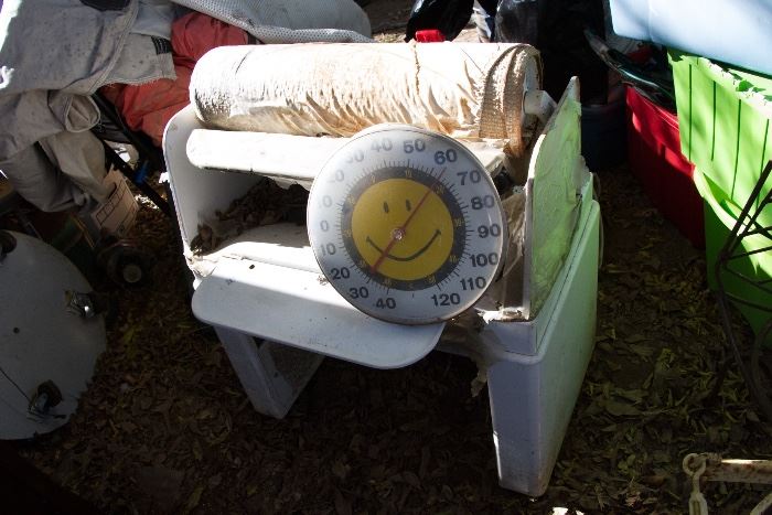 Ironrite Table:  $27.00  Happy Face Clock:  $3.00