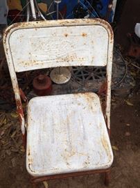 Coca-Cola Metal Folding Chair:  $27.00