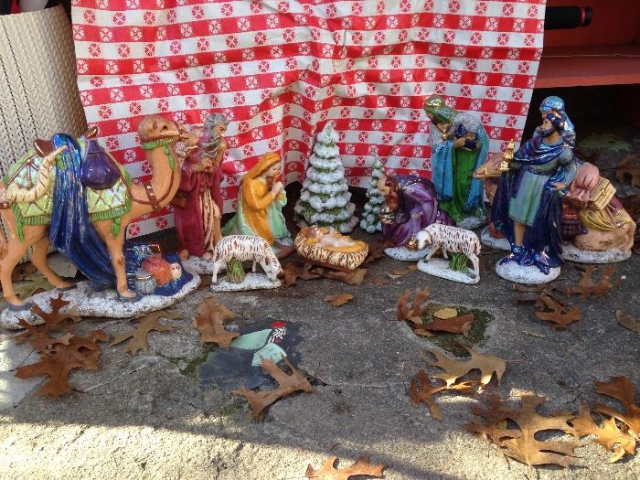 Ceramic Nativity Scene:  $33.00