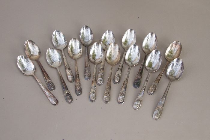 Silver Plate Spoons.