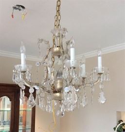 Antique Crystal Chandelier