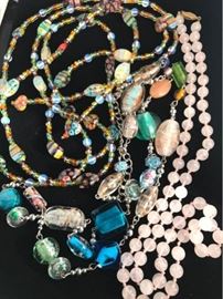 Art Glass Beaded necklaces