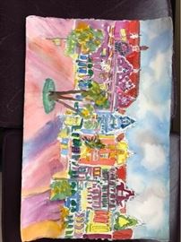 Aruba Watercolor Painting