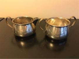 Ellmore Sterling Creamer and Sugar