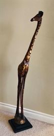 Fair Trade African Carved Wood Giraffe