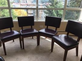 Faux Leather Dining Chairs