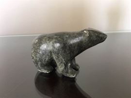 Inuit Soap Stone Carving Signd JIA KA