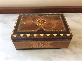 Spanish Inlaid Wood Box