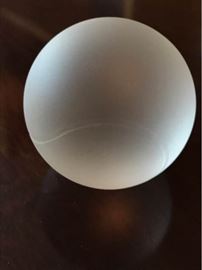 Tiffany  Co Paperweight Tennis Ball