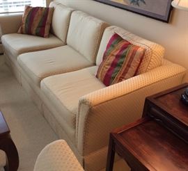 Upholstered Couch and Loveseat