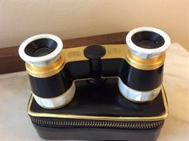 Wetzlar Mother of Pearl Opera Glasses and Mikron Binoculars