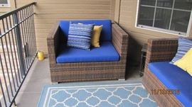 Very nice outdoor Wicker Furniture (2 Chairs and one Sofa)