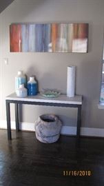 Stone Top Table, Modern Zgallerie Art