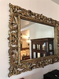Large Gold leaf mirror