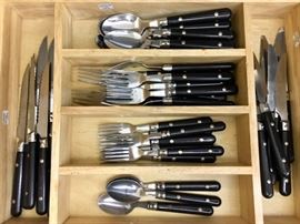 Black Handle Flatware