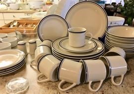 Gibson Blue Banded Stoneware