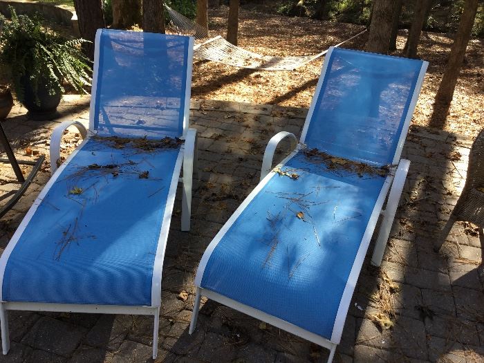 Pair of lounge chairs.
