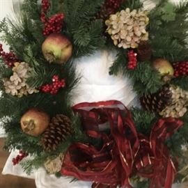 One of over a dozen wreaths.