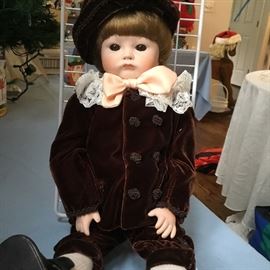 Large Shader’s doll in original box.