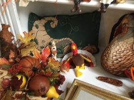 Thanksgiving decorations.
