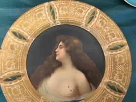 Antique tin plate.  Beer advertising. See next picture.